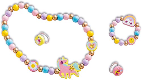 Janod Schmuck Bastelset - Rainbow land Holzperlen kreativ-3