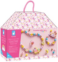Janod Schmuck Bastelset - Rainbow land Holzperlen kreativ