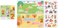 Janod Atelier - Sticker Set dicke wiederverwendbare Aufkleber ab 2 Jahren