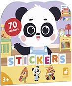 Janod Sticker - Stickerbuch Mein Tag mit Panda und 70 Stickern