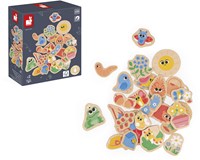 Janod Magneten - Holzspielzeug Garten Tiere Set - 24 Stück-3