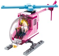 Sluban Bauset Hubschrauber Girl's Dream rosa hellblau Spielzeug