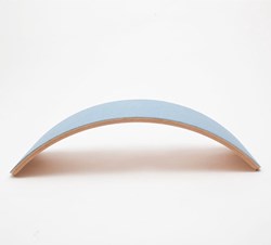 Wobbel Balance Board Starter mit Filz Sky Blau FSC Holz Spielzeug