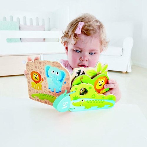 Hape International E0047 Baby-Buch Tiere in der Wildnis Display (6 Stück á 3,50€), Multicolored-3