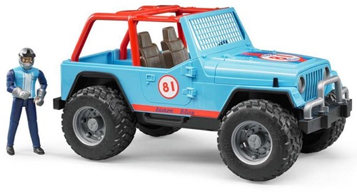 BRUDER Jeep Cross Country Racer blau mit Rennfahrer-2