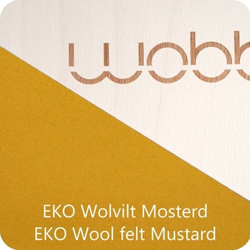 Wobbel Pro Blank lackiert Filz Senf-3