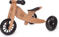 Kinderfeets 2-in-1 Holz Balance Fahrrad Dreirad von 1 Jahr Tiny Tots - Bambus-2
