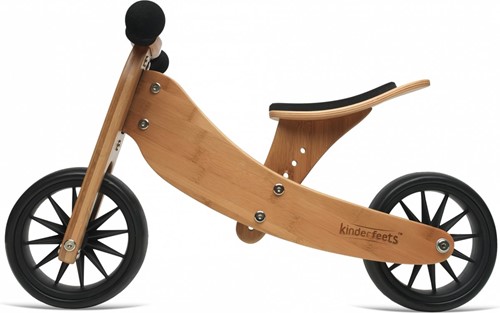 Kinderfeets 2-in-1 Holz Balance Fahrrad Dreirad von 1 Jahr Tiny Tots - Bambus-3