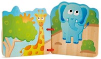 Hape International E0047 Baby-Buch Tiere in der Wildnis Display (6 Stück á 3,50€), Multicolored-2