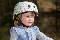 Coconuts Kinderhelm Fahrradhelm lila verstellbar mit Sternenmuster Twinkle stars-3
