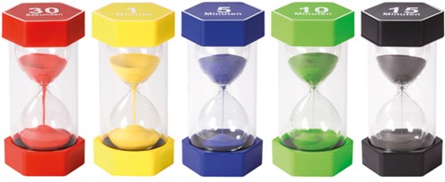 Mega Sandtimer Set 30 sek, 1, 5, 10, 15 min