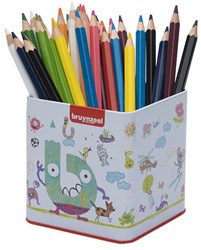 Bruynzeel Buntstifte Mega Set 48 Farben im Metall-Etui für Kinder