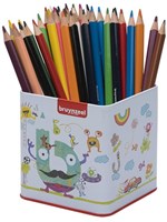 Bruynzeel Farbstifte Set - Triple Grip 48 Farben im Metall-Etui