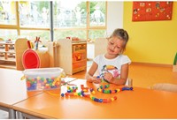 Eduplay Perlen Spielzeug bunt - Kunststoff Fädelperlen für Kinder-3