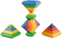 Eduplay Pyramiden-Bausatz Karton Lernspielzeug Mehrfarbig Kinder