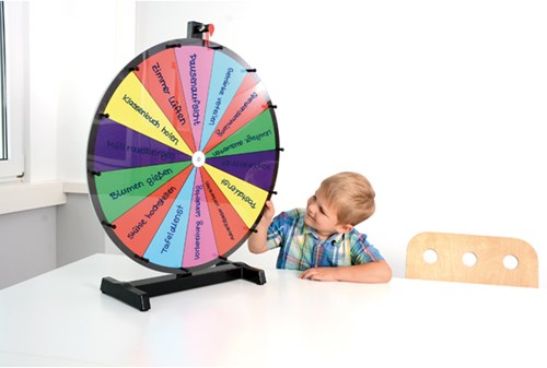Eduplay Glücksrad Spiel 60 cm mit Whiteboard-Marker und Schwamm-2