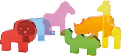 Eduplay Acryl Wildtiere Spielzeug Set von 6 - Lernspielzeug für Kinder