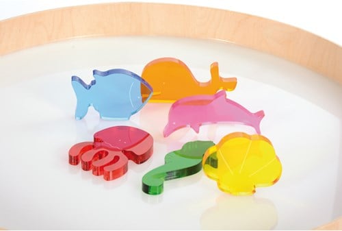 Eduplay Acryl Spielzeug Meerestiere Set - bunte Unterwasserwelt Tiere-2