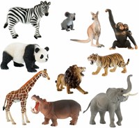Eduplay Spielset Tierfiguren - Zoo Play Figures Set aus 10 Stück