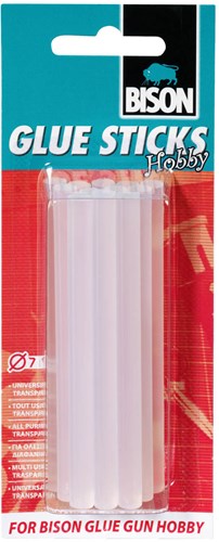 Bison Klebesticks Hobby transparent 7 mm 12 Stück Hot Melt Sticks