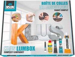 Bison Kleber Box Bastelset - praktische Klebelösung für Heimwerker und Hobby