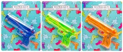 Wasserpistole bunt Kunststoff 16cm für Outdoor-Spaß Wasserspaß