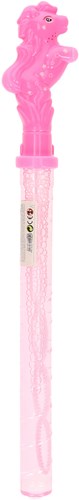 Bubbles Pferd rosa Spielzeug Seifenblasen mit Pferdefigur-2