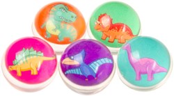 Stuiterball Dinosaurier Spielzeug bunt - Dino Hüpfbälle 3 cm