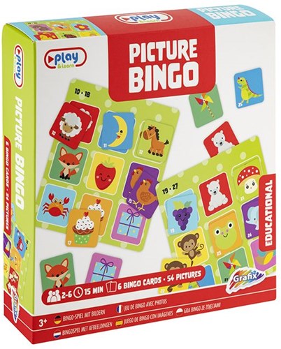 Bingo-Spiel für Kinder - Lernspiel mit Bildern für Kinder-2