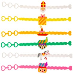 Armbandjes Sinterklaas Set - bunte Kinderarmbänder 12 Stück