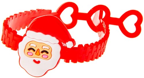 Armband Weihnachten Gummi Set mit 12 bunten Kinderarmbändern-2