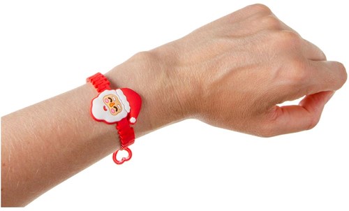 Armband Weihnachten Gummi Set mit 12 bunten Kinderarmbändern-3
