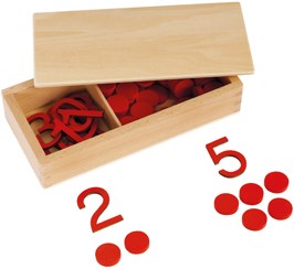 Eduplay Montessori Holz Zahlen und Chips Spielzeug in Box-3
