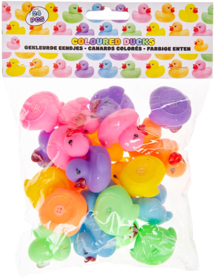Kleine bunte Mini-Badeenten Spielzeug