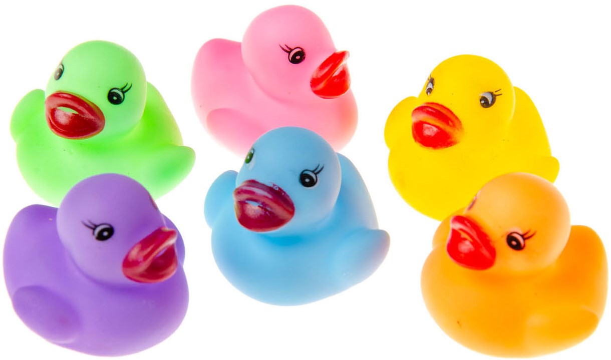 DERAYEE 15 Bunte Mini-Badeenten – Aus Kunststoff, Verschiedene Stile, Badespielzeug Für Kinder, Sicher, Ungiftig, Ideal Als Geschenk
