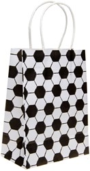 Geschenktasche Fußball Geschenkbeutel Papier Sportparty 16x22x9cm
