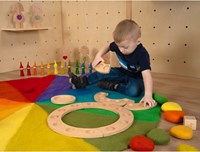 Eduplay Filzteppich 12 Monate 150 cm - Lernteppich für Kinder-2