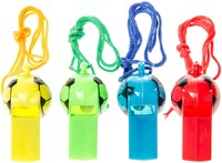 Duckiez Fußballpfeife mit Kordel - buntes Kinderspielzeug für Partys-2