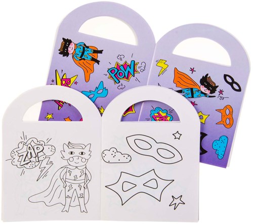 Kleurboekje met Stickers Superhero-2