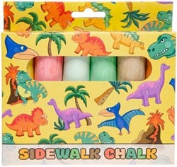 Stoepkrijt Dinosaurus, 6st.