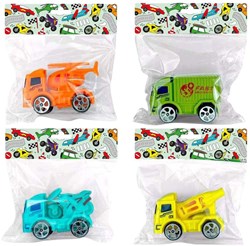 Duckiez Baufahrzeug Spielzeug Pull-Back Truck Kunststoff bunt
