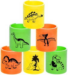 Duckiez Dinosaurier Slinky Spielzeug bunt - kleine Sprungfeder