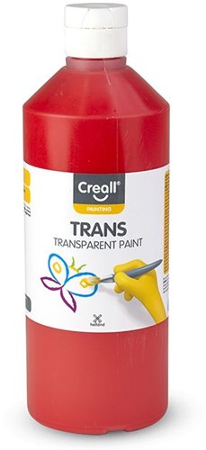 Creall transparente Farbe rot 500ml - Bastelfarbe für Kinder