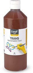 Creall transparente Farbe braun 500ml - Kinder Bastelfarbe