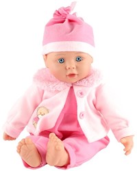 Zarte Babypuppe Puppenhauspuppe rosa 40 cm Spielzeug Geschenk