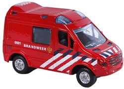 Feuerwehr Die-Cast Pull-Back Spielzeugauto 8 cm blau