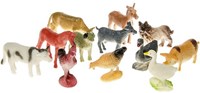 Boerderijdieren Spielset Kunststoff 12-teilig buntes Spielzeug Tiere-2