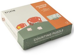 Trixie Puzzle Zahlen lernen Tiere - Lernpuzzle aus Karton für Kinder