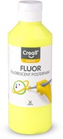 Creall Plakatfarbe Gelb - fluoreszierende Farbe 250ml für Kinder