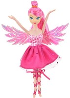 Fee Puppe Glitzerflügel Modepuppe rosa Spielzeugpuppe 22 cm-3
